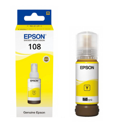 Mực in Epson 108 EcoTank Yellow Ink Bottle (C13T09C44A)