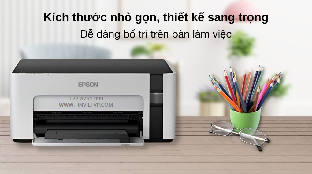 Máy in phun đen trắng Epson M1100 (A4/A5/ USB)