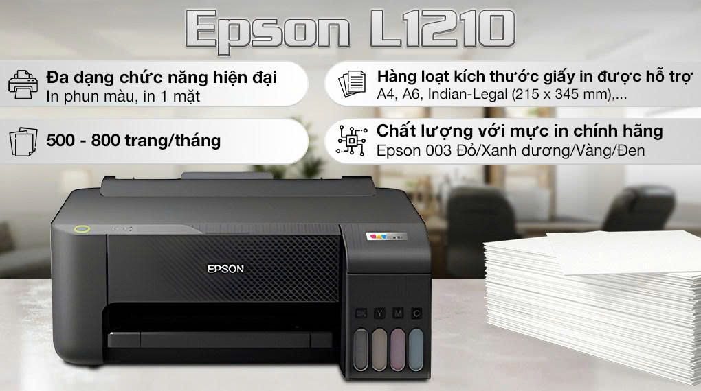 Cho thuê Máy in Epson EcoTank L1210, máy in màu