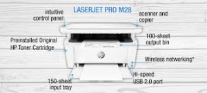Máy in HP LaserJet Pro MFP M28a (W2G54A)