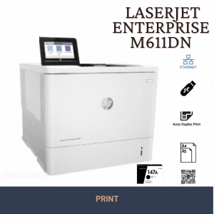 Máy in HP LaserJet Enterprise M611dn